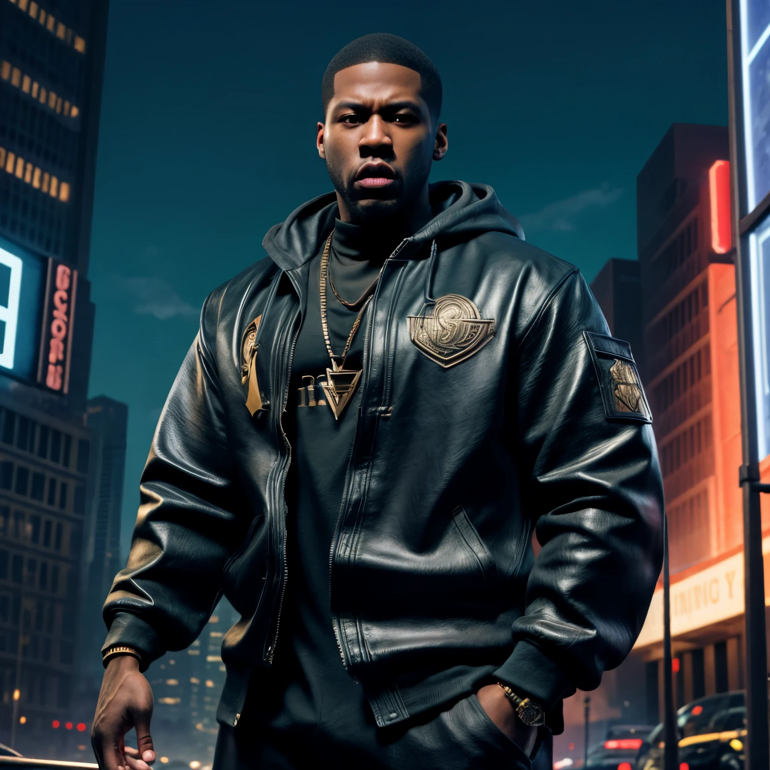 A crew action film poster movie scene titled “Children of the scorn”, with men, women, group of people, more than one person,African American, dark caesar haircut, low hair, hip hop influenced, cinematic photo style, warriors, ninja inspired, carhartt style jackets, Children of Rhea Ripley, male, masculine, melanin skin tone, African American, genetics, 50 Cent energy, Rhea Ripley energy, Jay z style fashion, muscular, athletic, warriors of strength, confidence, honor, calm, competent, ambitious, naturally attractive, godly essence, eyes with auburn glow, long sleeve shirt, streetwear, divine presence, cancerian energy, Sagittarius energy, Libra energy, diamond jewelry, mini Afro, city outside, 4k photo, 8 k photo, high quality, art, luxurious city vibe, luxurious fleece jackets, movie project, NY, fitted suits, embroidery