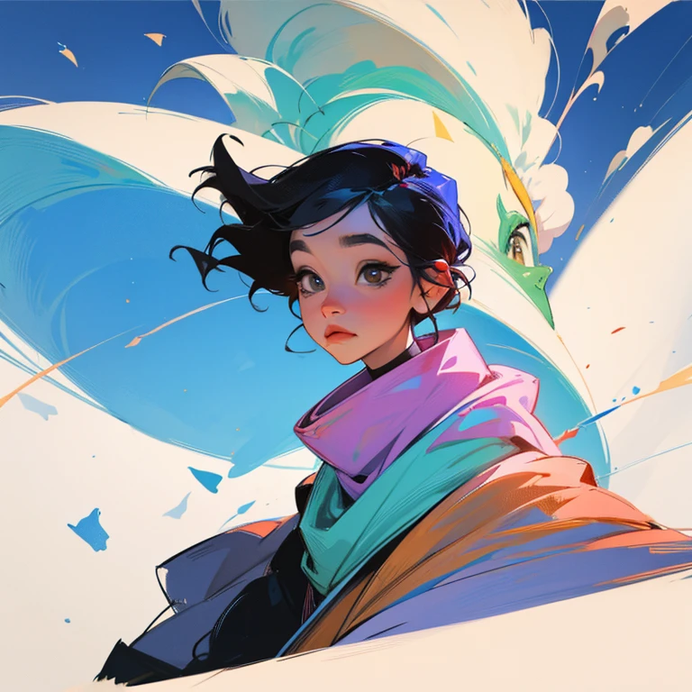 un primer plano de una mujer disfrazada con un grupo de extraterrestres, james jean luz suave 4k, Oh! : :, estilo art deco, retrato de la mujer maravilla, inspirado en Noriyoshi Ohrai, tendencia en artstaion, Chica soldado mecanizado, fine skiing : :
