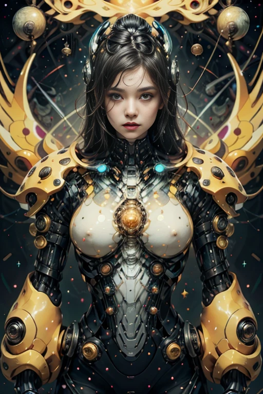 best quality,4k,8k,highres,masterpiece:1.2,ultra-detailed,realistic:1.37,HDR,UHD,studio lighting,ultra-fine painting,sharp focus,physically-based rendering,extreme detail description,professional,art deco,tarot card style,dynamic angle, (action pose), alien,creature from outer space,organic exoskeleton,biological exoskeleton,alien flora,bioluminescent fungi,vivid colors,trending on cgsociety,portraits,landscape,horror,anime,sci-fi,photography,concept artists,bright and vibrant colors,dreamy lighting