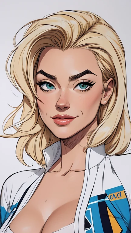 estilo de desenho animado:1.2), Dominika Paleta mulher Imagem de desenho animado de uma mulher , roupas sensuais , garota super fofa, authoritarian would be facial expressioncartoon style illustration, estilo de arte dos desenhos animados, estilo de arte dos desenhos animados, digital illustration style, design de personagens altamente detalhado, arte digital detalhada fofa, City fan art, design de personagem retrato, beautiful digital illustration, retrato de alta qualidade, arte em quadrinhos, retrato do design do personagem, white background Buso without clothes and medium breasts, beautiful and symmetrical body curves