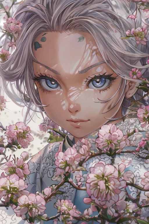 2D, ultra-hd 8k ,qualidade extrema, extremamente detalhado, alta qualidade, obra-prima, retrato detalhado, (corpo todo:1.5), anatomia perfeita, beautiful appearance, Cabelo detalhado solto, dedos detalhados , cabelos detalhados, rosto hiperdetalhado, view from a distance , olhos perfeitos, olhos detalhados, Anime Art, Vetor , mulher jovem, ((praticando wing chun)) ((kung-fu)) , em uma clareira redonda, surrounded by beautiful flowering trees 