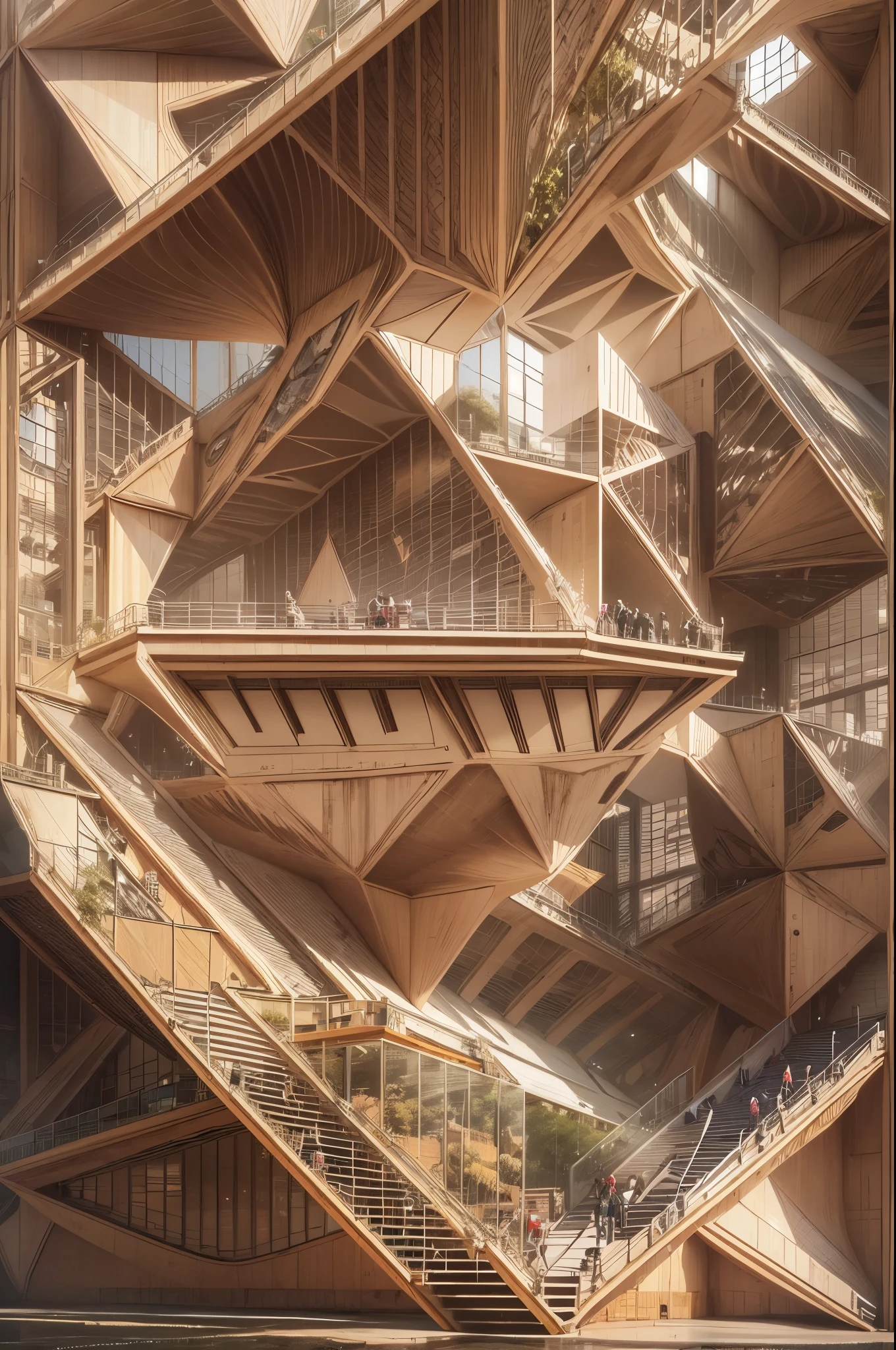 Visualize a massive geometric shape that dominates the landscape with its imposing presence. Picture a colossal structure, perfectly symmetrical and constructed with precision, standing tall against the horizon.Envision a giant geometric shape such as a towering cube, a massive pyramid, or a colossal sphere. This shape is composed of smooth, flawless surfaces that reflect light, creating a mesmerizing play of shadows and highlights.Imagine the structure's immense size, dwarfing everything around it. It may be surrounded by a barren desert, lush greenery, or even floating above a serene body of water. The contrast between the shape and its surroundings enhances its visual impact, making it a focal point of awe and curiosity.Picture the edges and corners of the geometric shape sharp and defined, accentuating its geometric perfection. The surface may be adorned with intricate patterns or textures, adding depth and complexity to its appearance.Consider the materials used in the construction of this giant geometric shape. It could be made of sleek metallic alloys, translucent glass, or even a combination of natural and synthetic materials, further emphasizing its futuristic or otherworldly nature.As you observe this enormous structure, imagine the sense of wonder and intrigue it evokes. Its sheer size and geometric form challenge our perception of space and reality, inviting contemplation and exploration.Allow yourself to be captivated by the simplicity and elegance of this giant geometric shape, appreciating its aesthetic beauty and the skill involved in its creation. Whether it serves a functional purpose or stands as an abstract work of art, it leaves a lasting impression on all who encounter it.