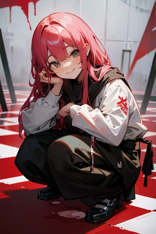 smile、squat、cute、blood return