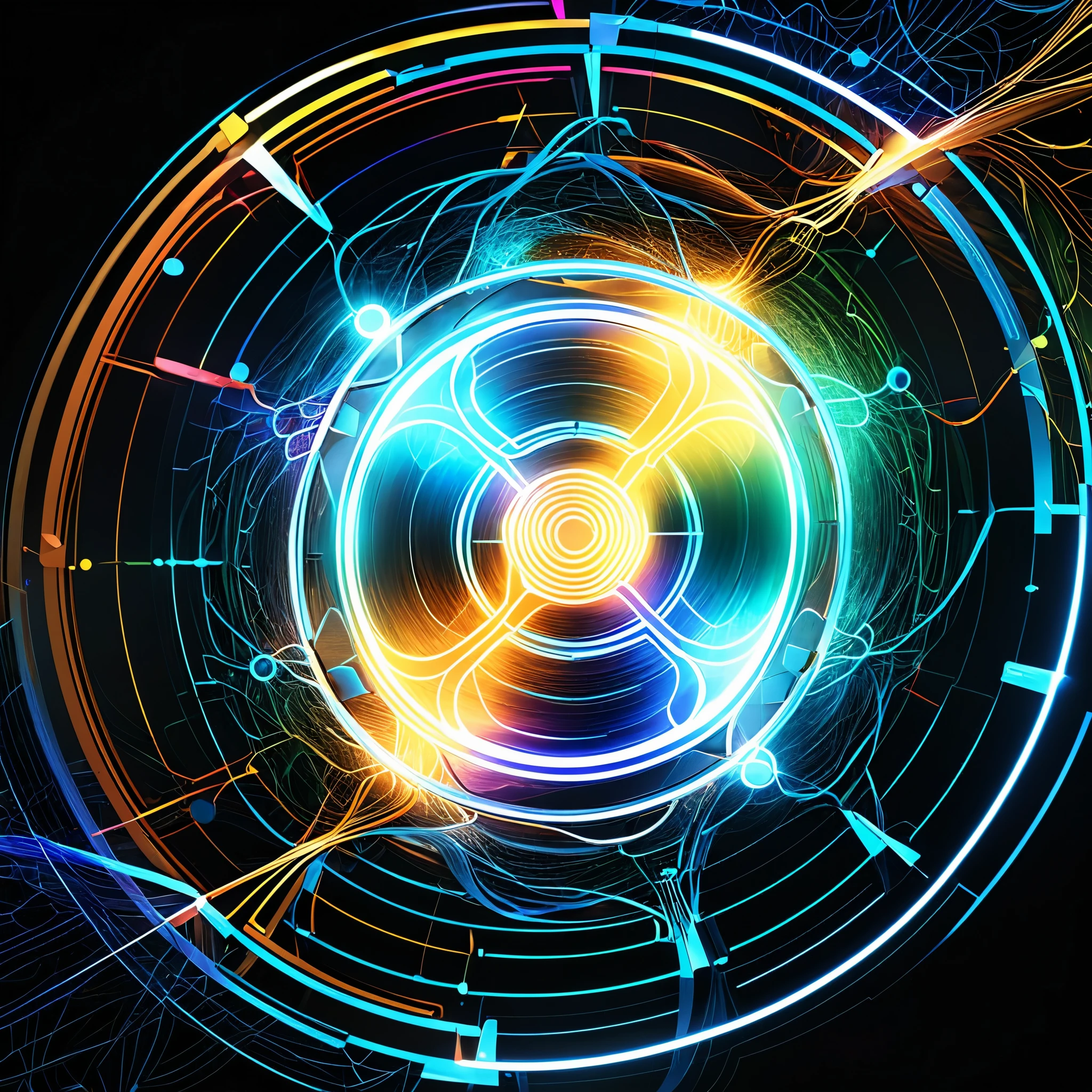 In a hyper-realistic blend of artistry and technology, "Digital Nexus" portrays the intricate web of modern communication. Vibrant colors pulse through the 8K canvas, symbolizing the dynamic energy of digital interaction. Emails weave like threads of light, interconnecting with calendar events and meeting notifications in a mesmerizing dance of data. Each element, hyper-detailed and lifelike, captures the essence of Michael L. Parham's Outlook universe. The image pulsates with the rhythm of digital life, a symphony of interconnectedness and innovation that transcends the boundaries of the screen.