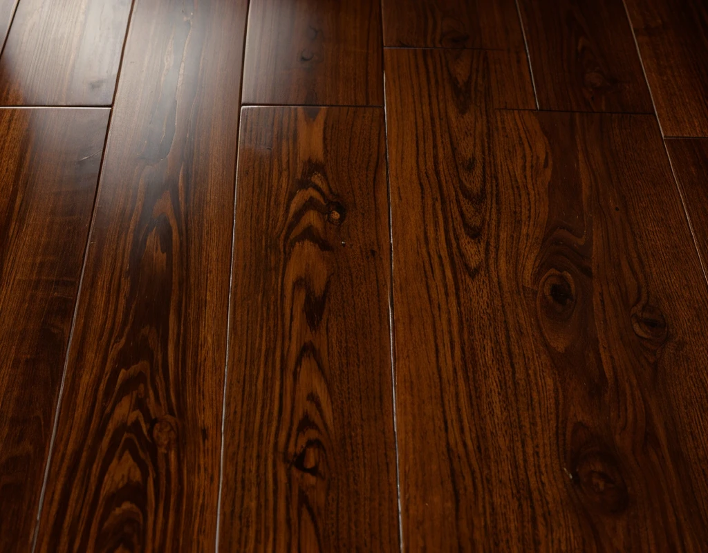 Dark wood grain, real hardwood