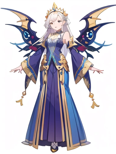 high fantasy clothes, ((white background)), full body,