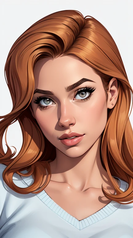 estilo de desenho animado:1.2), Dominika Paleta mulher Imagem de desenho animado de uma mulher , roupas sensuais , garota super fofa, authoritarian would be facial expressioncartoon style illustration, estilo de arte dos desenhos animados, estilo de arte dos desenhos animados, digital illustration style, design de personagens altamente detalhado, arte digital detalhada fofa, City fan art, design de personagem retrato, beautiful digital illustration, retrato de alta qualidade, arte em quadrinhos, retrato do design do personagem, white background Buso without clothes and medium breasts, beautiful and symmetrical body curves