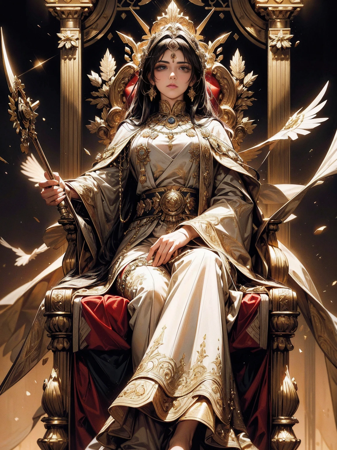 (best quality,4k,highres,masterpiece:1.2),ultra-detailed,realistic,portraits,beautiful detailed eyes,beautiful detailed lips,extremely detailed eyes and face,longeyelashes,roman emperor,Constantine the Great,imperial clothing,grand appearance,regal posture,historical presence,majestic aura,imposing figure,dramatic lighting,marble sculpture-like,ageless beauty,stoic expression,halo-like glow,rich color palette,sumptuous robes,elaborate gold accents,ornate throne,serene background,imperial authority,commanding presence,royal palace,magnificent architecture,awe-inspiring atmosphere,imperial insignia,lion motifs,radiating power,monumental grandeur,eternal legacy,divine ruler,golden age,legendary conqueror,symbol of Roman Empire,inspiration for artists throughout history.