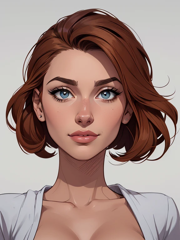 estilo de desenho animado:1.2), Dominika Paleta mulher Imagem de desenho animado de uma mulher , roupas sensuais , garota super fofa, authoritarian would be facial expressioncartoon style illustration, estilo de arte dos desenhos animados, estilo de arte dos desenhos animados, digital illustration style, design de personagens altamente detalhado, arte digital detalhada fofa, City fan art, design de personagem retrato, beautiful digital illustration, retrato de alta qualidade, arte em quadrinhos, retrato do design do personagem, white background Buso without clothes and medium breasts, beautiful and symmetrical body curves