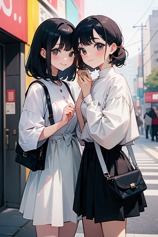 A good friend、two people、cute、Fashionable、3×3