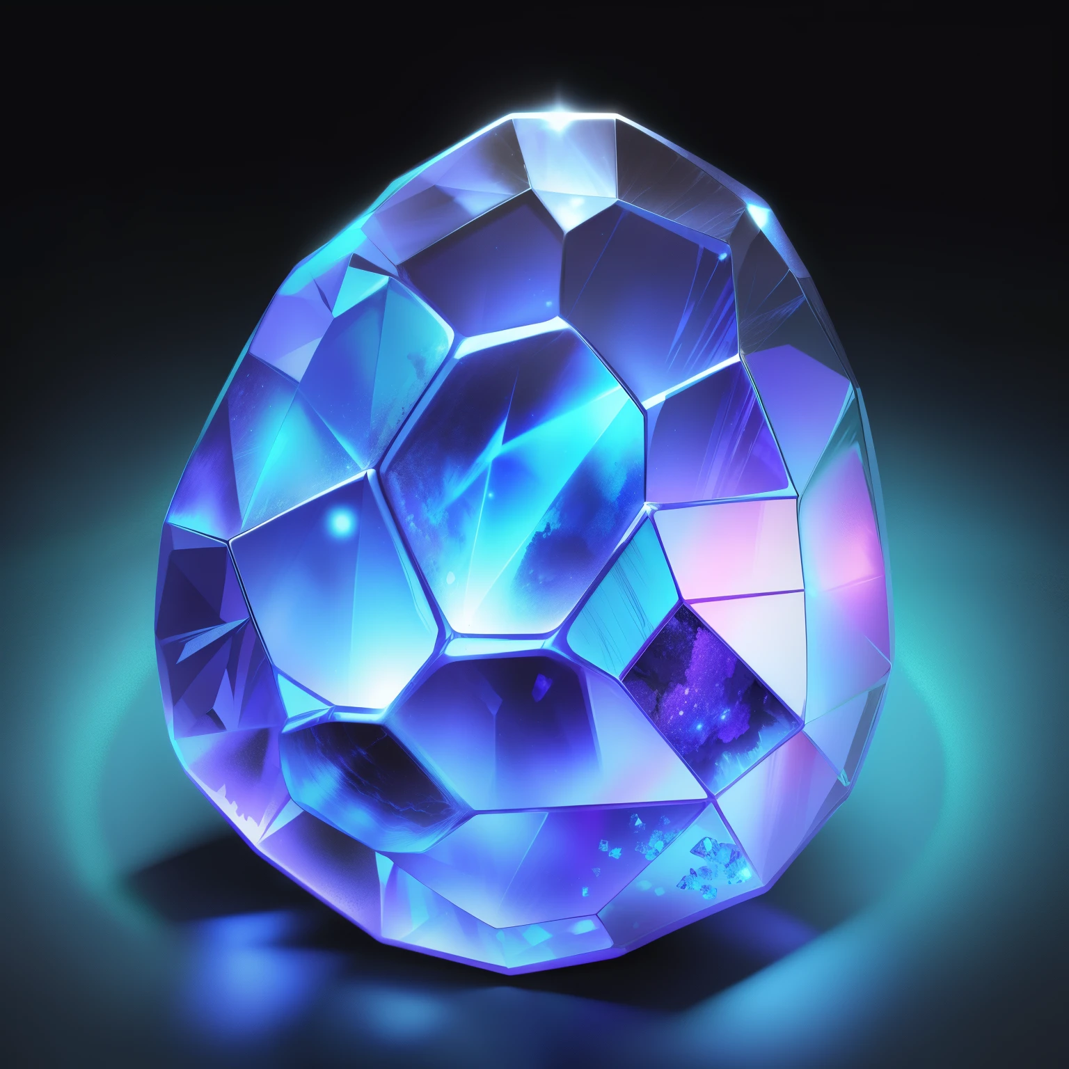 Azurite stone,crystal,shine, game design, isometric drawing, high quality, transparent background