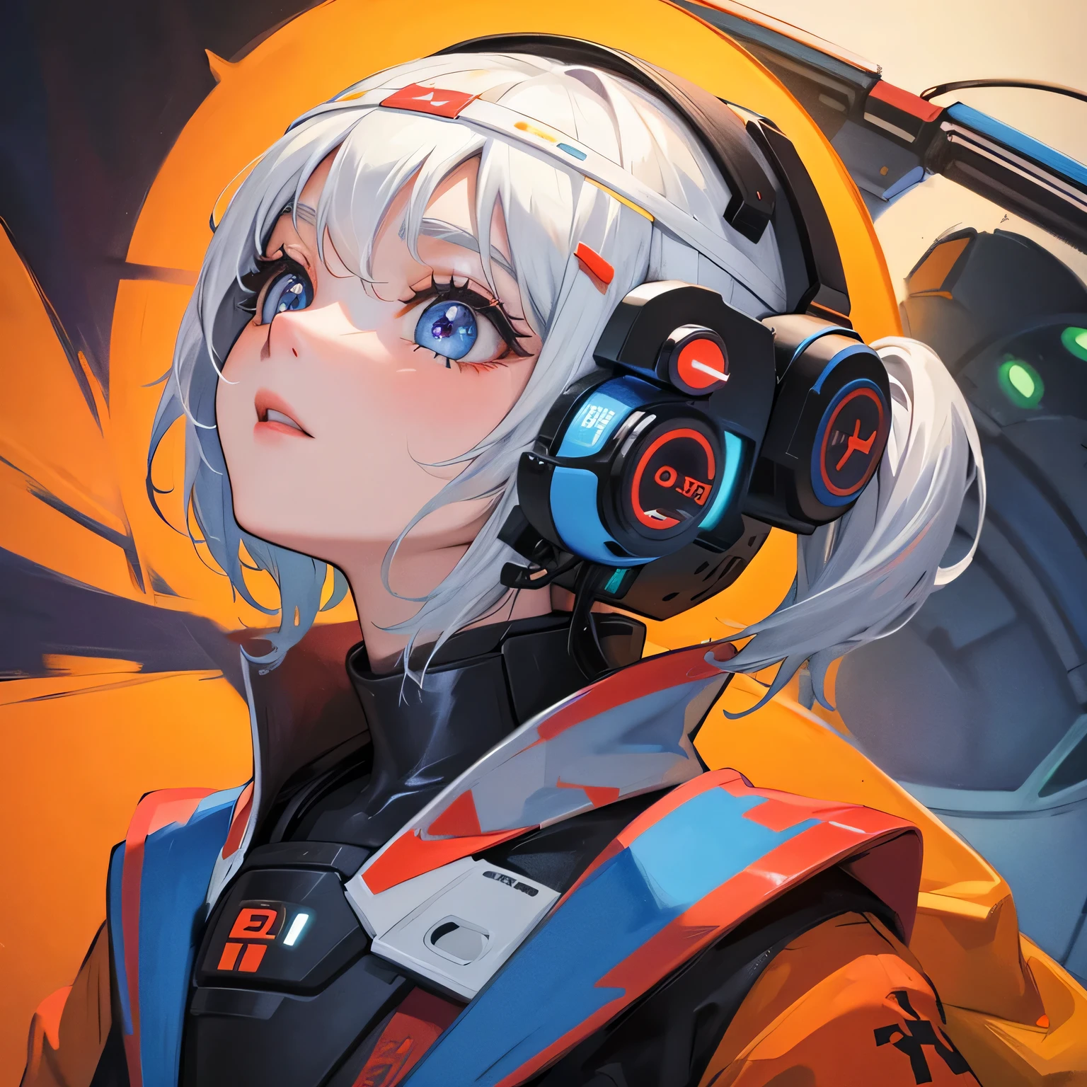 Paintings that reflect the theme of AI,I want to use it as a software icon
