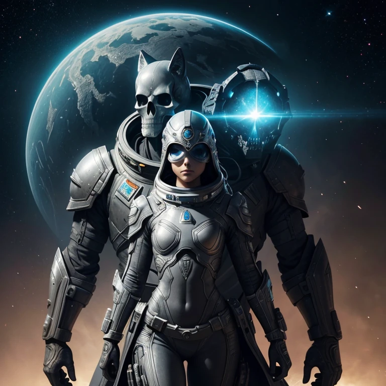 statue of of woman, holding skull in hand, next to a wolf and a planets and stars on a wall, (solid grey color:1.1 metal spacesuit), sharp face, unkind smile, looking at viewer, (stellar effect), space art, highly detailed digital painting, a digital painting , according to the golden ratio rule, art by angus mckie, (intricate details), (hyperdetailed), 8k hdr, soft cinematic light, dramatic atmosphere, atmospheric perspective, by rutkowski, by Android Jones, [by Ismail Inceoglu :: 0.3], detailed, (((lineart))),((low detail)),(simple),high contrast,sharp,2 bit,(((cartoon graphic))),childrens book,lineart,negative space, Anne Stokes, highly detailed digital painting, a detailed painting, space art 