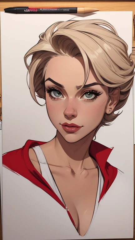 estilo de desenho animado:1.2), brasileiras Imagem de desenho animado de uma mulher , roupas sensuais , garota super fofa, authoritarian would be facial expressioncartoon style illustration, estilo de arte dos desenhos animados, estilo de arte dos desenhos animados, digital illustration style, design de personagens altamente detalhado, arte digital detalhada fofa, City fan art, design de personagem retrato, beautiful digital illustration, retrato de alta qualidade, arte em quadrinhos, retrato do design do personagem, white background Buso without clothes and medium breasts, beautiful and symmetrical body curves