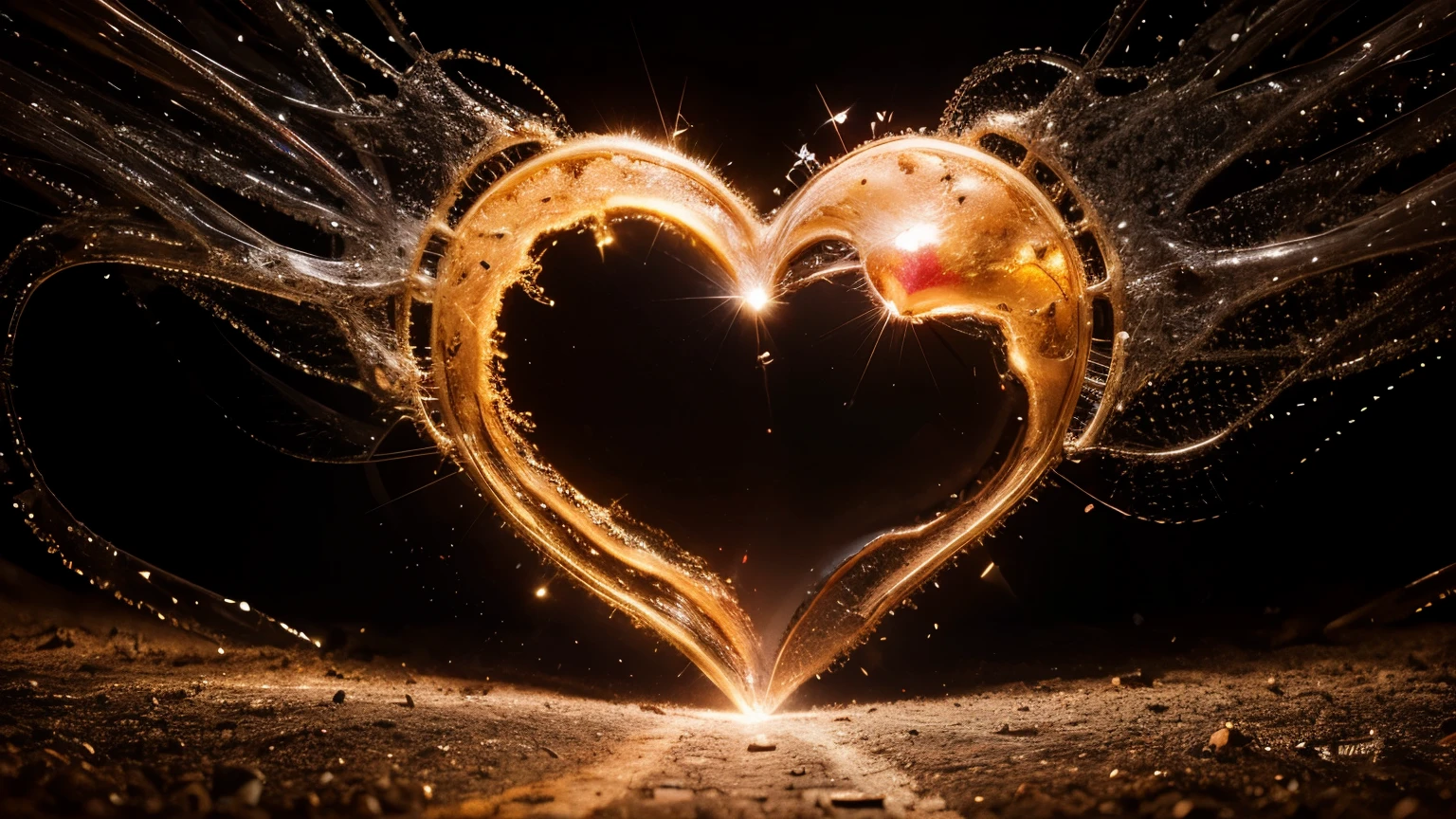 A ,heart,A stunning ultra-high-resolution microphotography of heart