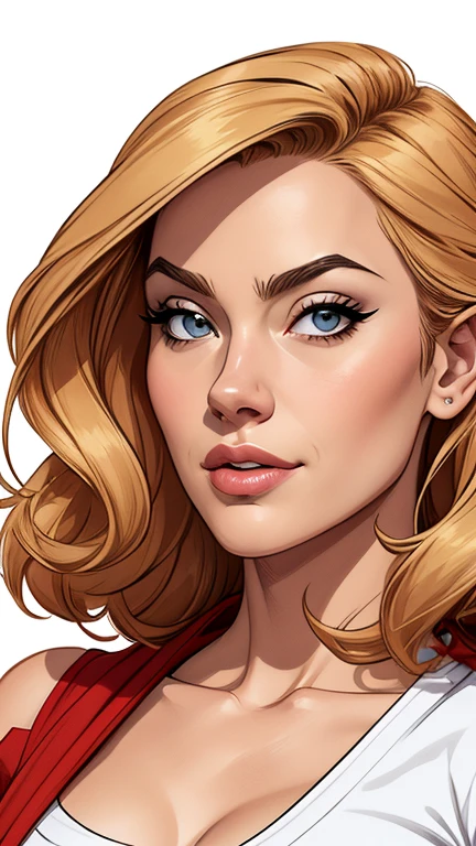 estilo de desenho animado:1.2), Yvonne Strahovski mulher Imagem de desenho animado de uma mulher , roupas sensuais , garota super fofa, authoritarian would be facial expressioncartoon style illustration, estilo de arte dos desenhos animados, estilo de arte dos desenhos animados, digital illustration style, design de personagens altamente detalhado, arte digital detalhada fofa, City fan art, design de personagem retrato, beautiful digital illustration, retrato de alta qualidade, arte em quadrinhos, retrato do design do personagem, white background Buso without clothes and medium breasts, beautiful and symmetrical body curves