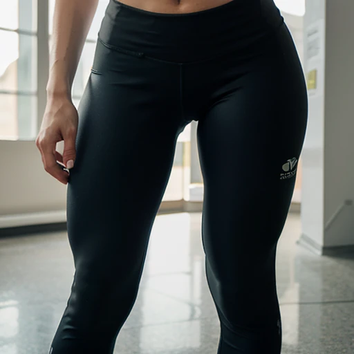 Blonde Fitness leggings a la salle