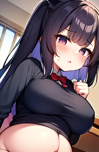 pregnant with many girls, Have cat ears,Pregnant, childbirth, work、A belly so huge that it can't exist in reality、Belly on the verge of bursting、Looks very painful、small face、Giant belly、Big belly、、masterpiece、very shy look、Are fat、Belly bigger than body、Exposed、big breasts、Very impatient、I'm trembling、sweating、no text、sitting in a classroom at school、wearing a uniform
