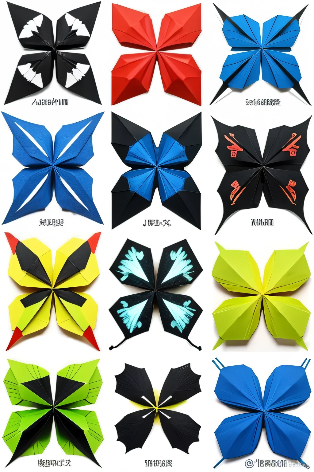 Origami insects