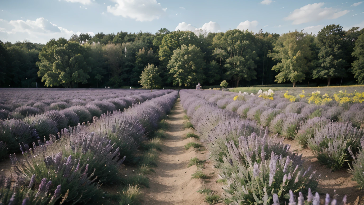 lavender, field, color
