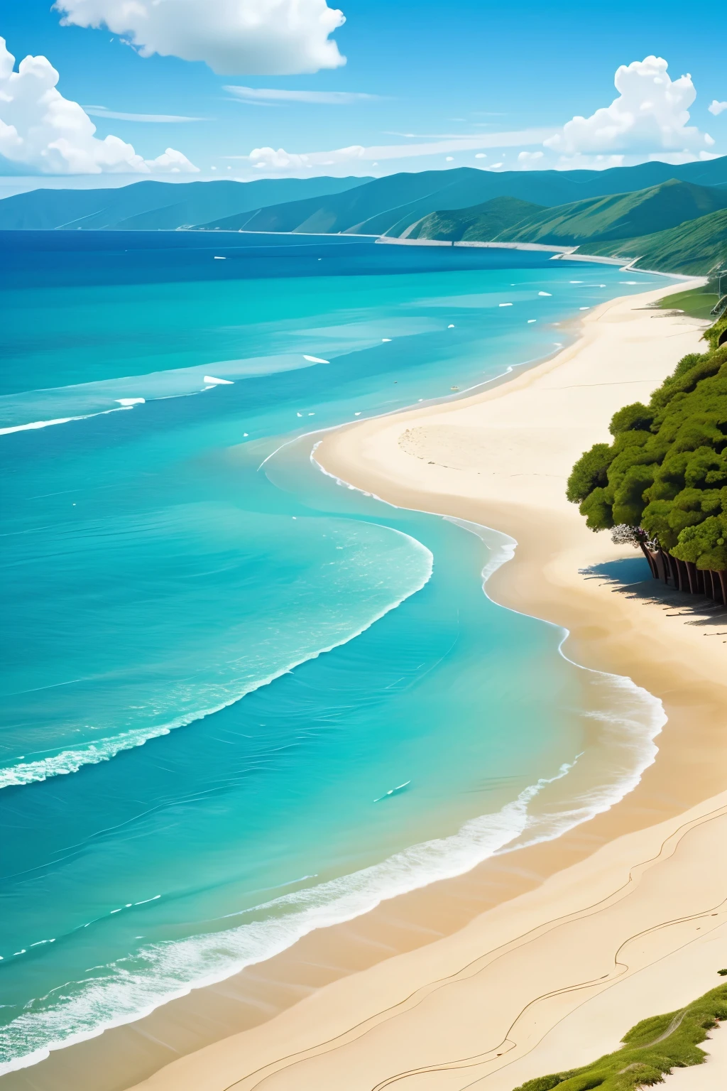 make me a beach with no people