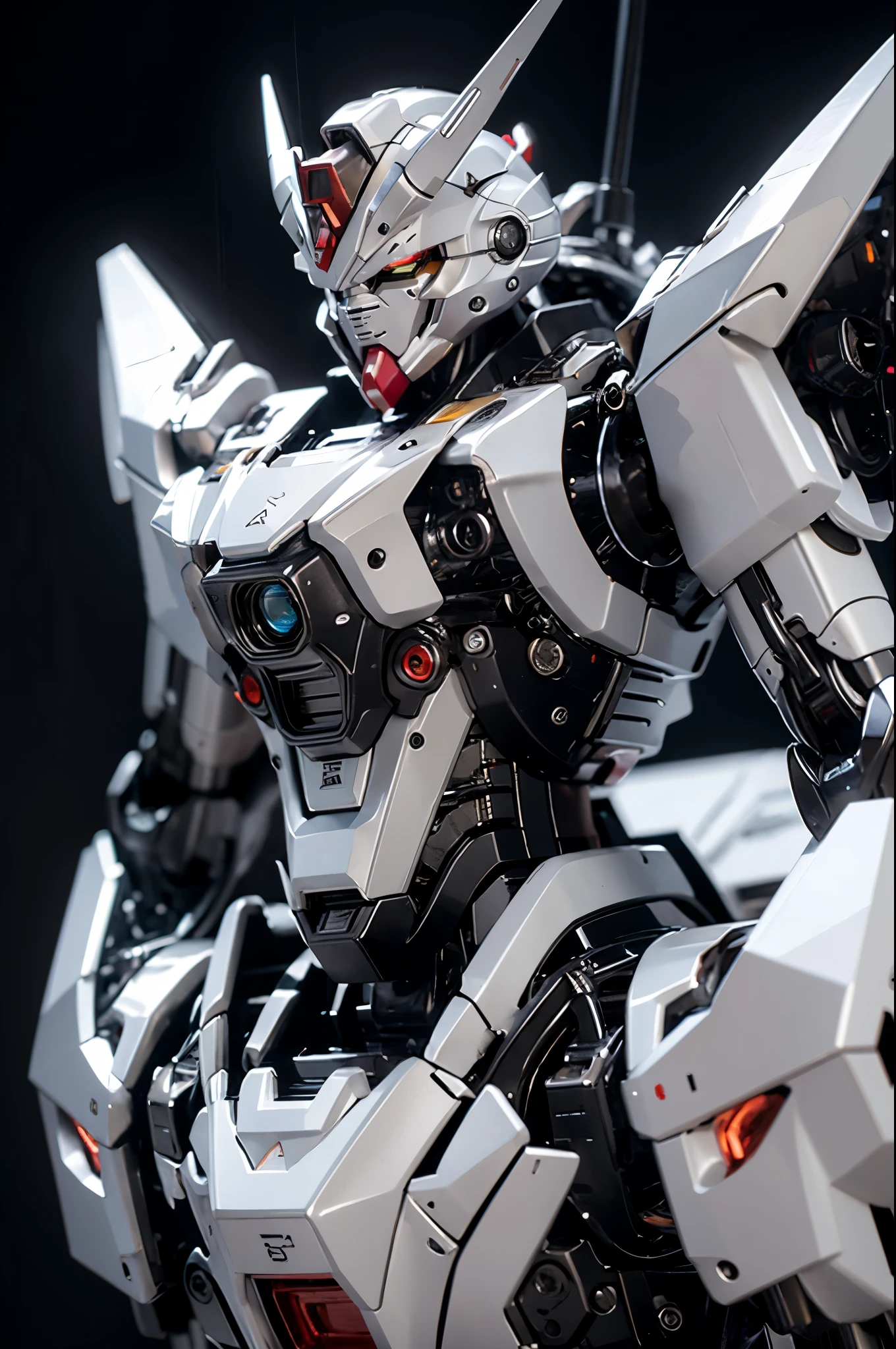 8k,Mecha,Matte finish,masterpiece,glowing eyes,Gundam,high resolution,full body:1.8