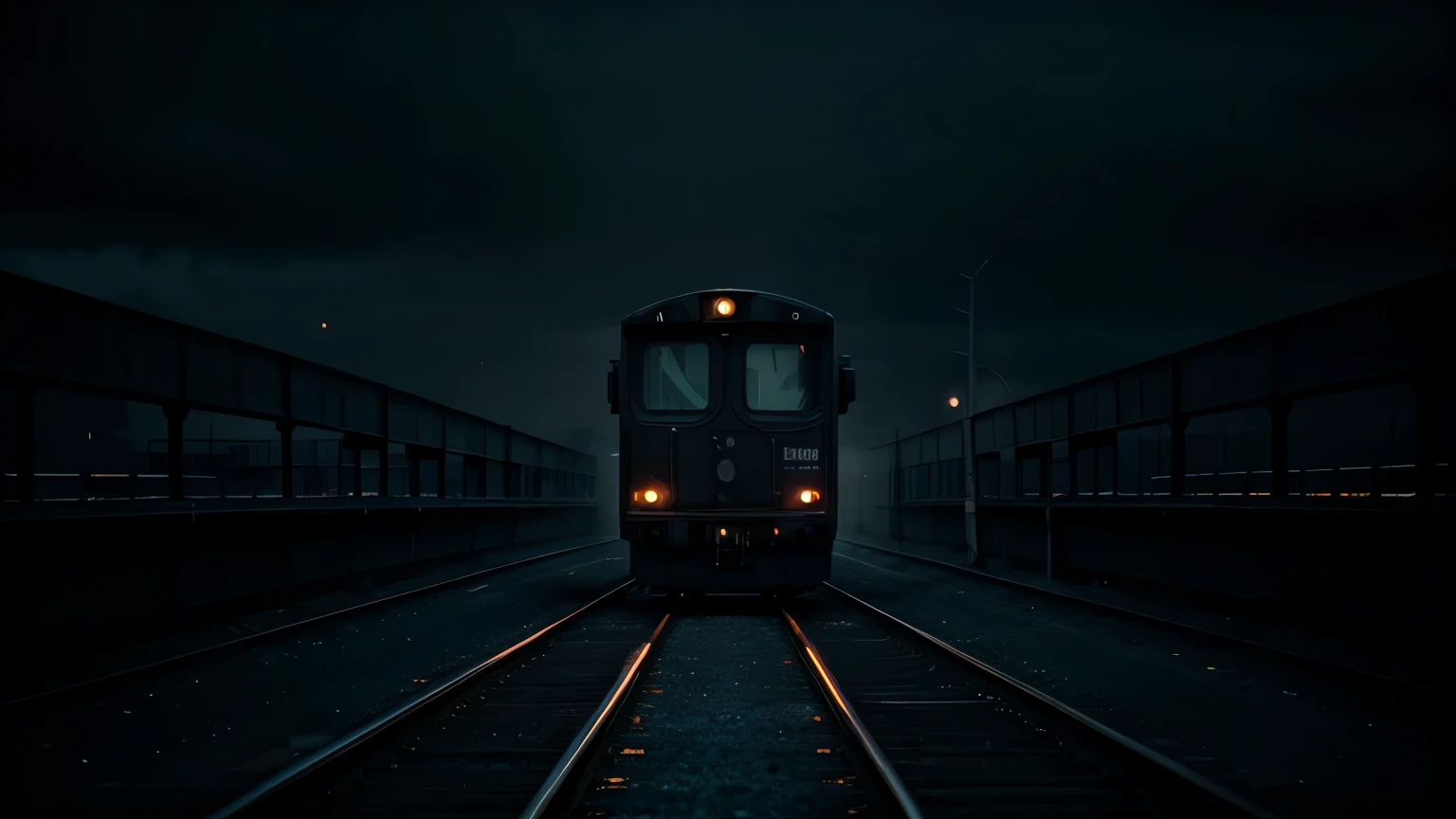 tech noir, masterpiece, best quality, 8k wallpaper, super detailed,
low saturated colors, Simple and neat design, Dark and moody atmosphere, breathtakingly beautiful,
subtle accent light, background only,
The moment the crossing gates were opened