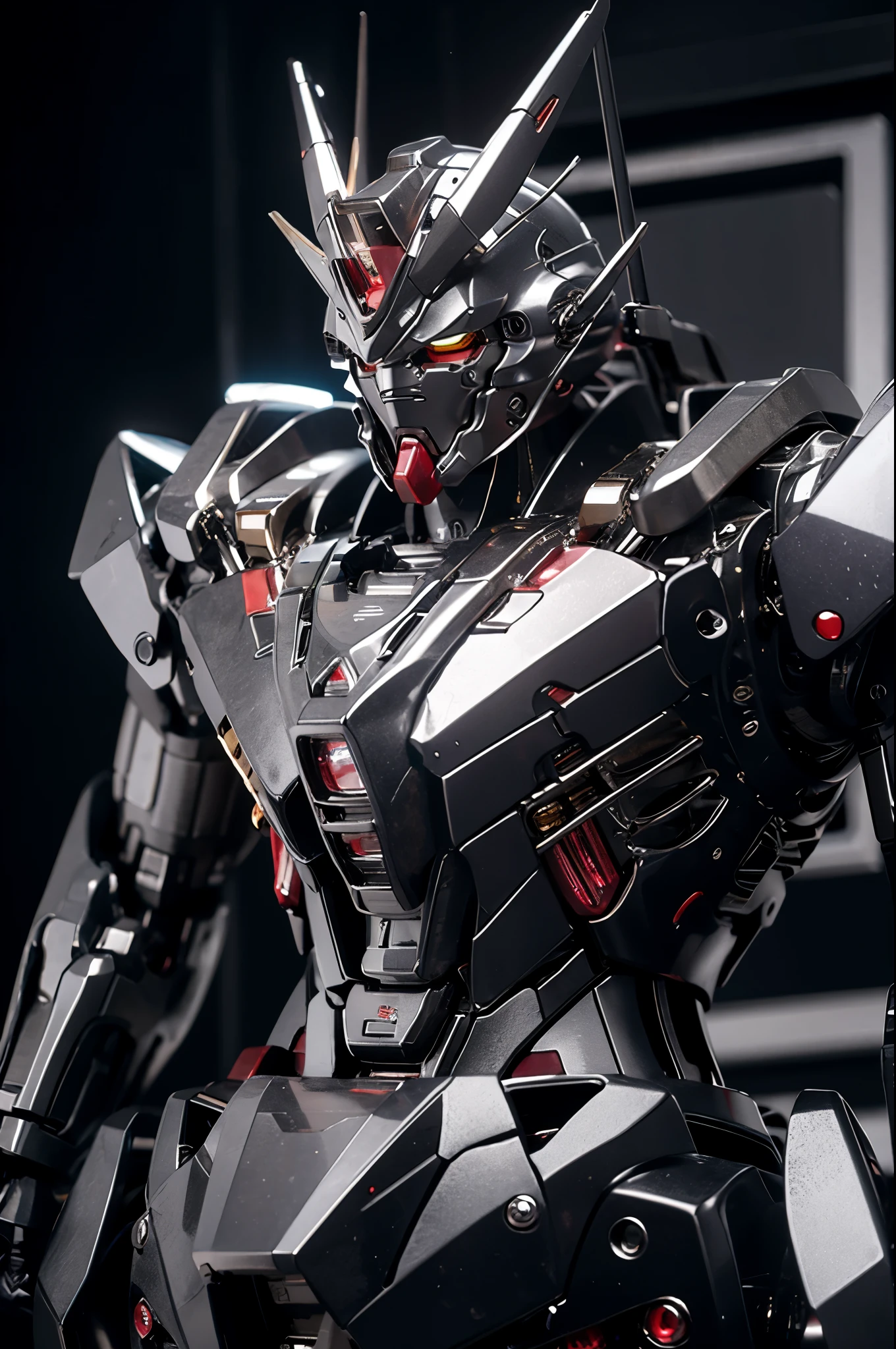 8k,Mecha,Matte finish,masterpiece,glowing eyes,Gundam,high resolution,full body:1.8