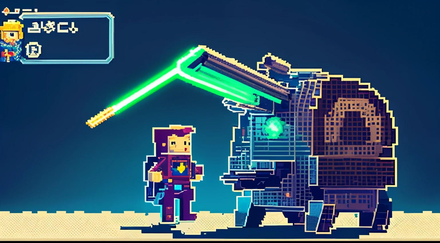 pixel game,character design,Sci-fi suit,Warrior with a laser gun, Pixel art #pixelart