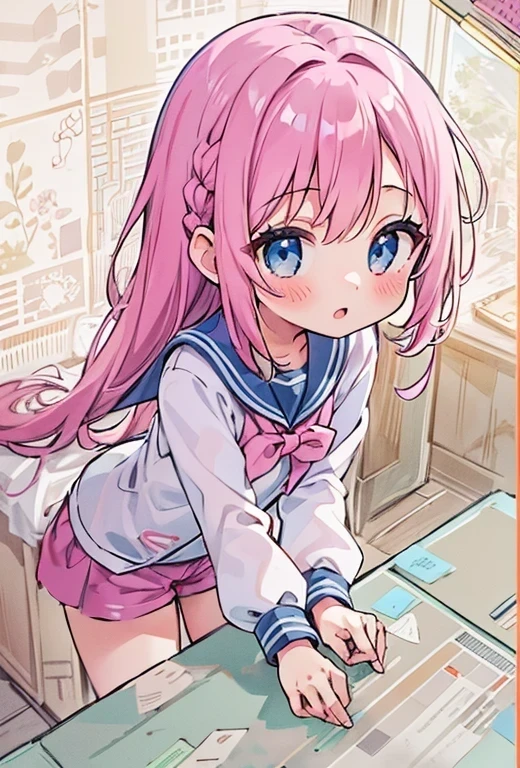 pink shorts