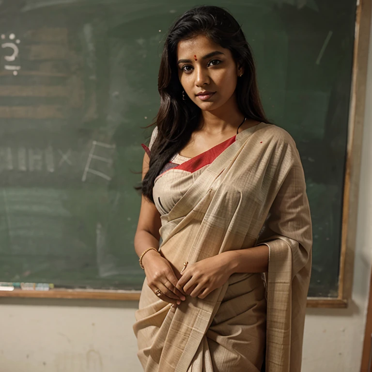 indian teacher in saree