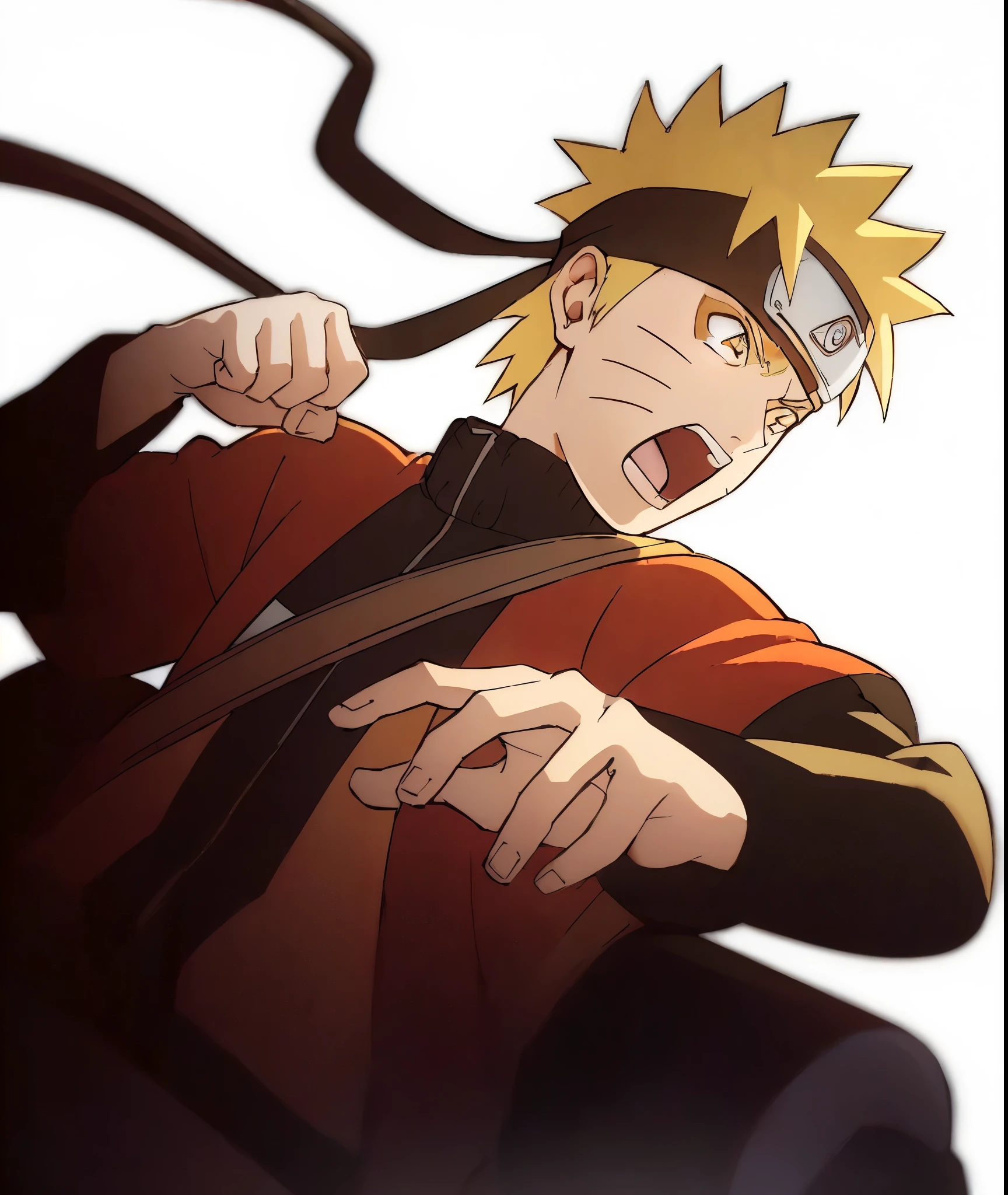 best quality, more details, masterpiece, male role, man, 8K,SD 2.5,comics,Bright warm tones,clear,HD,naruto,Naruto, 1 boy, alone, punch,blonde short hair,, open mouth, golden eyes, Upper body, Male focus handsome face,close up,Full of painting style,Two dimensions,fine face,Original picture,white hair, luxury, 8k, detailed, Ray tracing, depth of field, light,