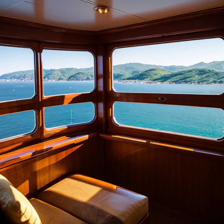 luxury liner, Inside the ship, scenery