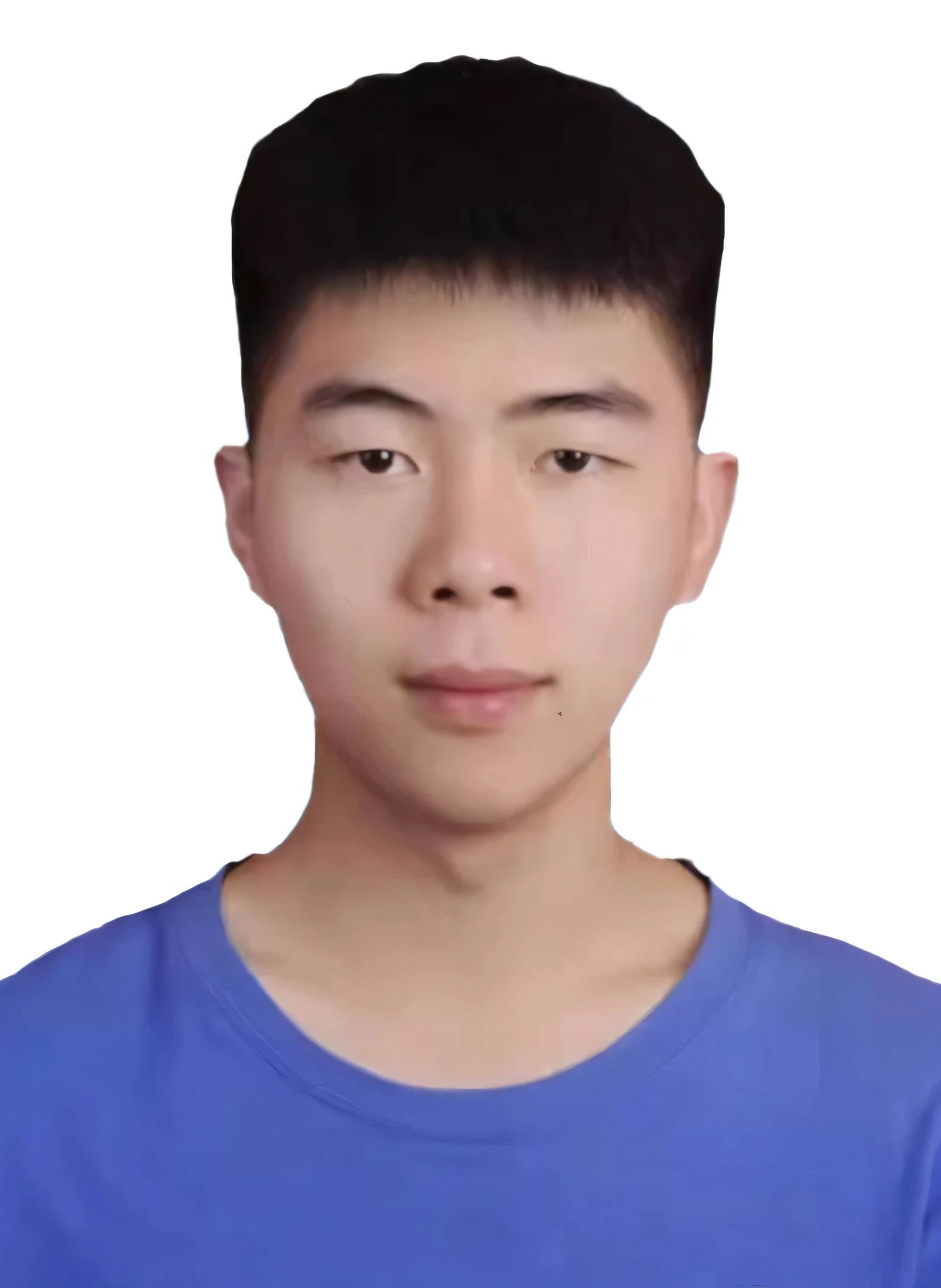 Close-up of a man in a blue shirt and black hair, jinyiwei, wenjun lin, yanjun chengt, yihao ren, qichao wang, li zixin, xintong chen, huifeng huang, qifeng lin, Xision Wu, pengzhen zhang, xiaofan zhang, zhelong xu