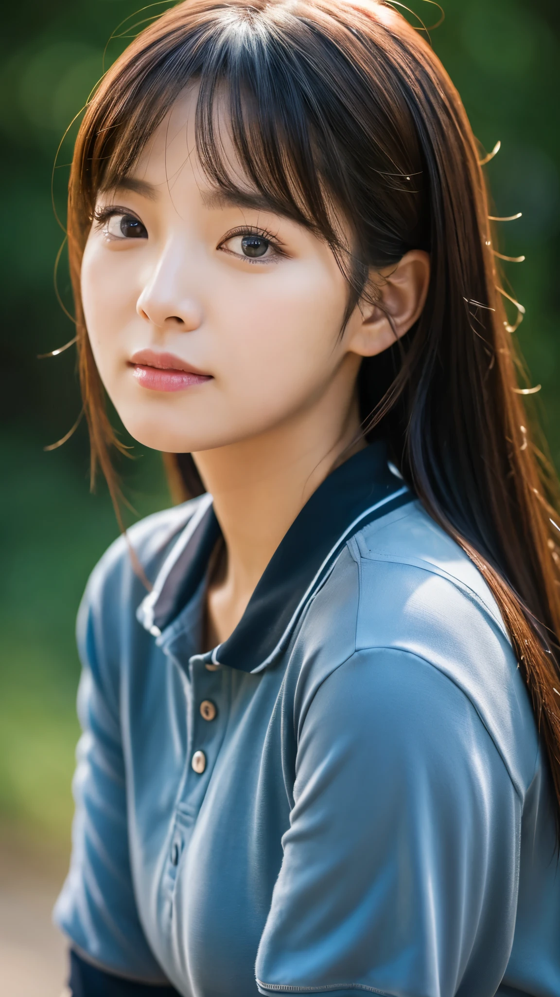Portrait girl,8K HDR, Photography. Sharpening picture , from Korea face