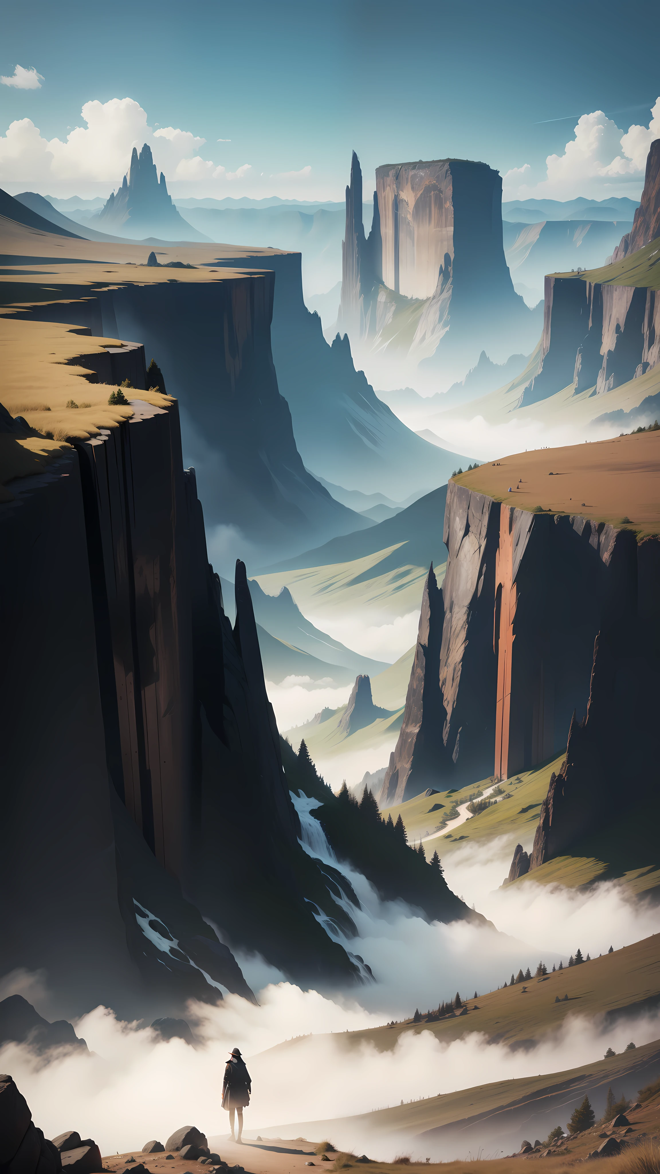 black landscape