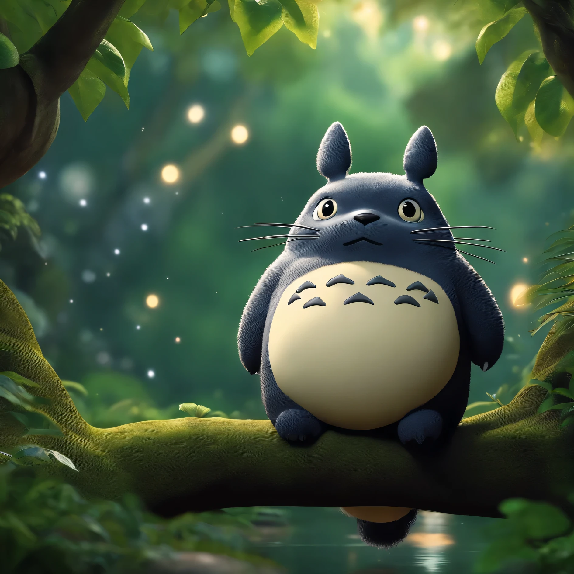8k,cute,totoro,realistic