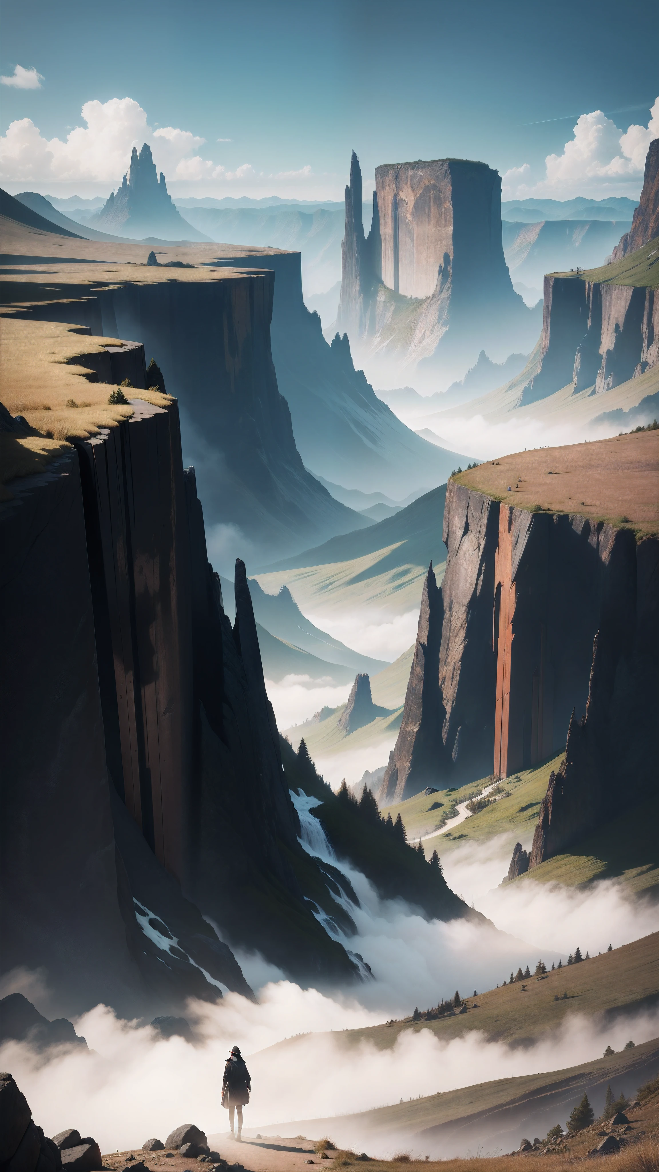 black landscape