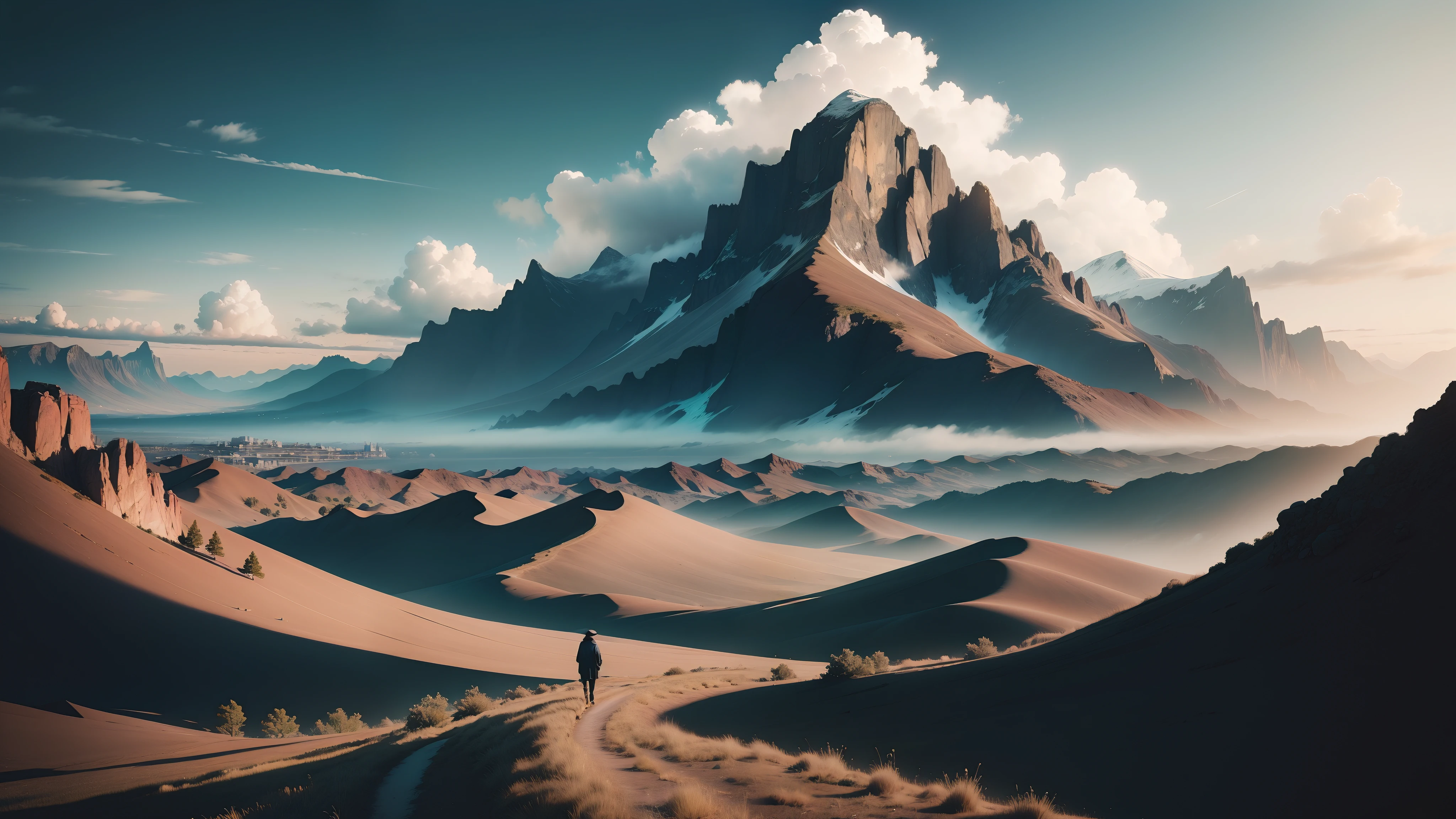black landscape