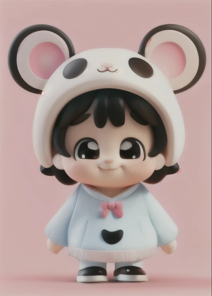 cartoon panda girl in a panda suit with a happy face, cute panda, Beautiful mouse girl, cute characters, rat face, panda, Cute kawaii girl, panda panda panda, Cute cartoon characters, a cute giant panda, cute anime face, Japanese mascot, girl cute and delicate face, mouse head, Clear and lovely face, Cute ears, cute cartoon