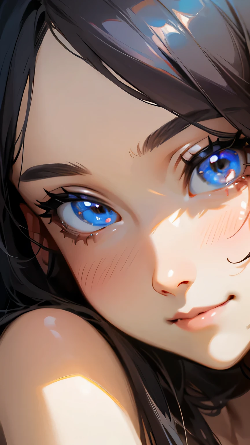 (Ultra Realistic), (Illustration), (High Resolution), (8K), (Very Detailed), (Best Illustration), (Beautiful and Detailed Eyes), (Best Quality), (Ultra Detailed), (Masterpiece), (Wallpaper), (Detailed Face), Facial Pore,Solo,One Girl,, Fine Detail, Detailed Face, (Detail),(Realistic Lighting: 1.1),À la Fed image of long haired woman smiling at photo, One adorable Korean face, , Korean female actress, cute nipples, cute Korean actress, gorgeous young Korean woman,