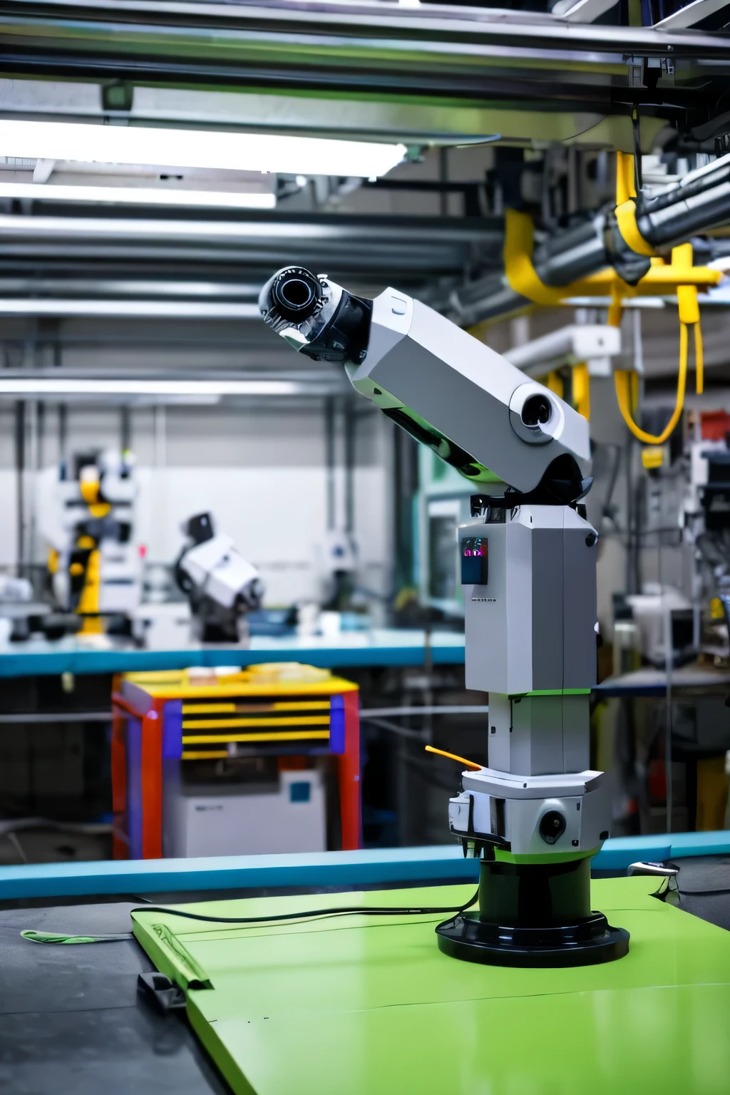 Robot arm factory unmanned