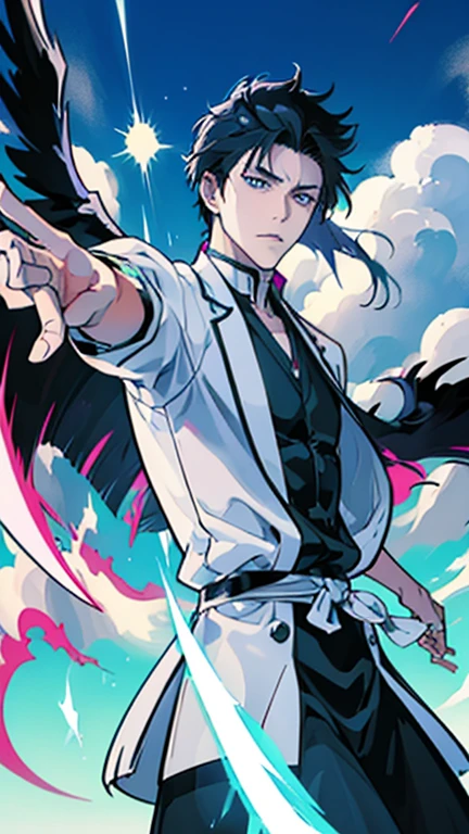 Name: Takeshi Kurogane
Appearance: Takeshi is a formidable figure with sleek, black hair and piercing blue eyes that emanate power.
Abilities:
1. Absolute Manipulation: Takeshi can manipulate matter and energy effortlessly, giving him control over his surroundings.
2. Void Step: He moves through space and time with ease, appearing and disappearing at will.
3. Energy Absorption: Takeshi absorbs various energy forms to enhance his own abilities.
4. Reality Distortion: He can bend reality, creating illusions or altering existence.
5. Divine Judgment: Takeshi wields a powerful divine weapon, delivering devastating blows to foes.
Personality: Takeshi is calm and stoic, fiercely loyal to his allies. Despite his power, he remains humble and seeks justice.
Background: Born into a lineage of spiritual warriors, Takeshi inherited his abilities. Trained to control his powers, he fights against darkness.
Motivation: Takeshi strives for balance, protecting the world from those who disrupt harmony, upholding justice and peace.