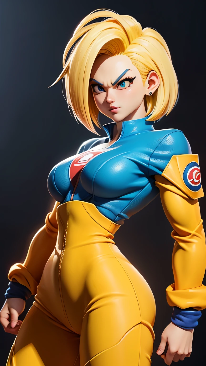 Drawing android 18.3D korean style. Dragon Ball z.cool .