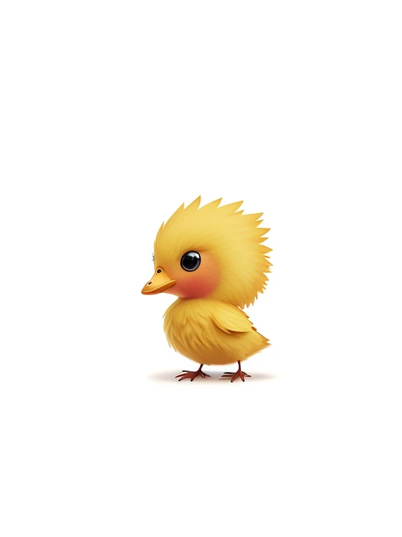 There is a little bird，The background is black, cute numbers, Lovely detailed digital art, Lovely digital art, Lovely 3 d render, Lovely animal, Lovely! C4D, Computer tablecloths, Lovely creature, Lovely artwork, Lovely adorable, Lovely character, Anthropomorphic chicken, bilb, so Lovely, Fantasy duck concept portrait, High quality wallpaper three views front view back view side view