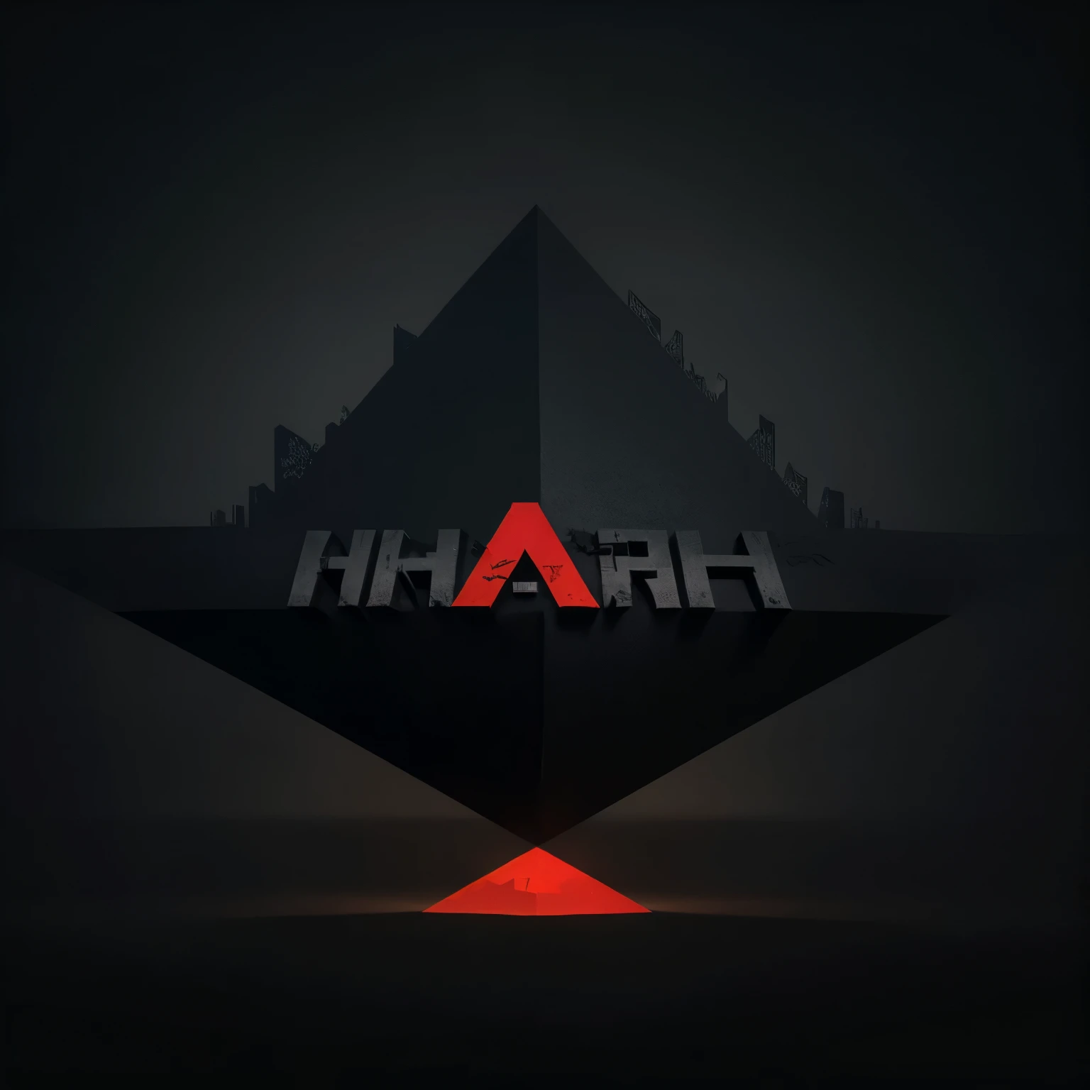 Logo with plain dark gray background with a Minecraft background and nepal flag. 'IR' written with no other images or things. The 'IR' color is Orange . Gaming font is used on this logo. Very simple and some bloury and 2% glow effects. make the logo hd 3k and 4k