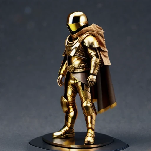 Brilliant Gold Diamond Maya Star((armor))Copper weapons, Burlap Cloak Mummy Hood Platinum Silk Cyberpunk Light Crossbow Space Station 1:60 miniature models, illustration, Side view, (Side view), Wear gold-rimmed reflective sunglasses, Carrying future weapons, very happy, Side view, whole body, 3d, (nautilus) octane rendering, perfect appearance, Collagen protein(((Isometric art)))
