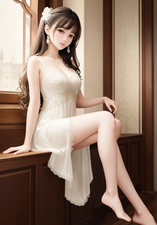 highest quality, masterpiece, 1 girl, full body, very delicate and beautiful girl, 8k wallpaper, detailed and beautiful eyes, beautiful delicate shine, cinematic lighting