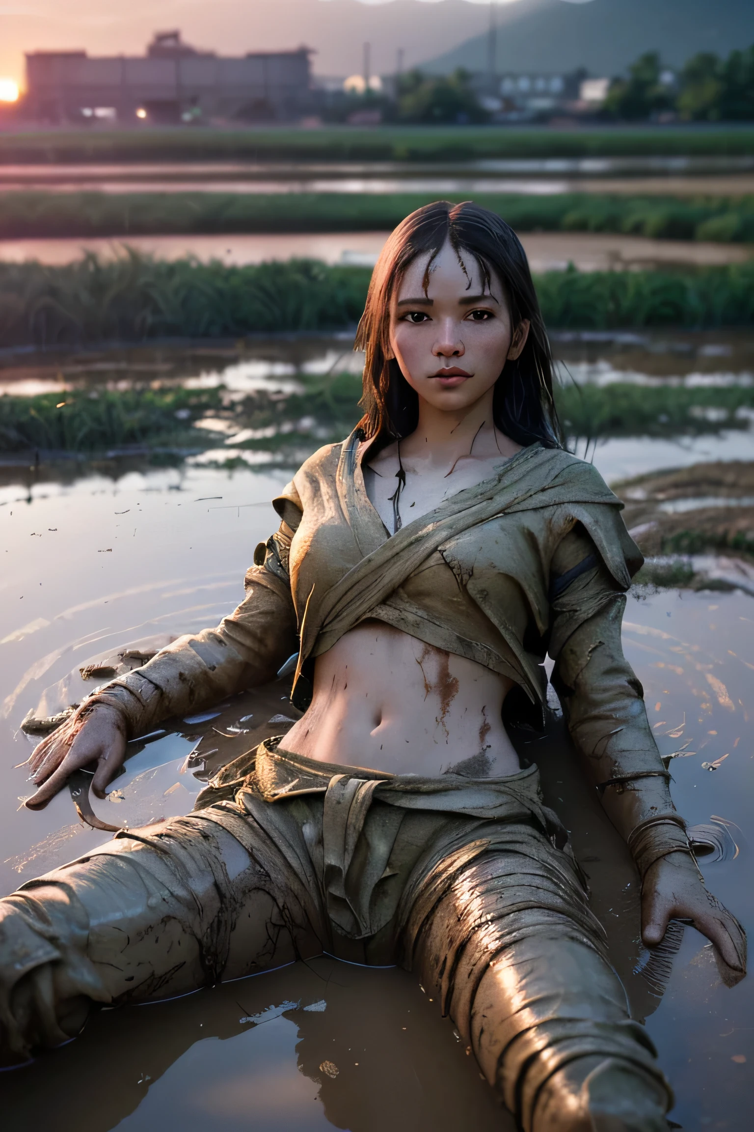 Rural dirty latrines are all naked and covered in mud --auto