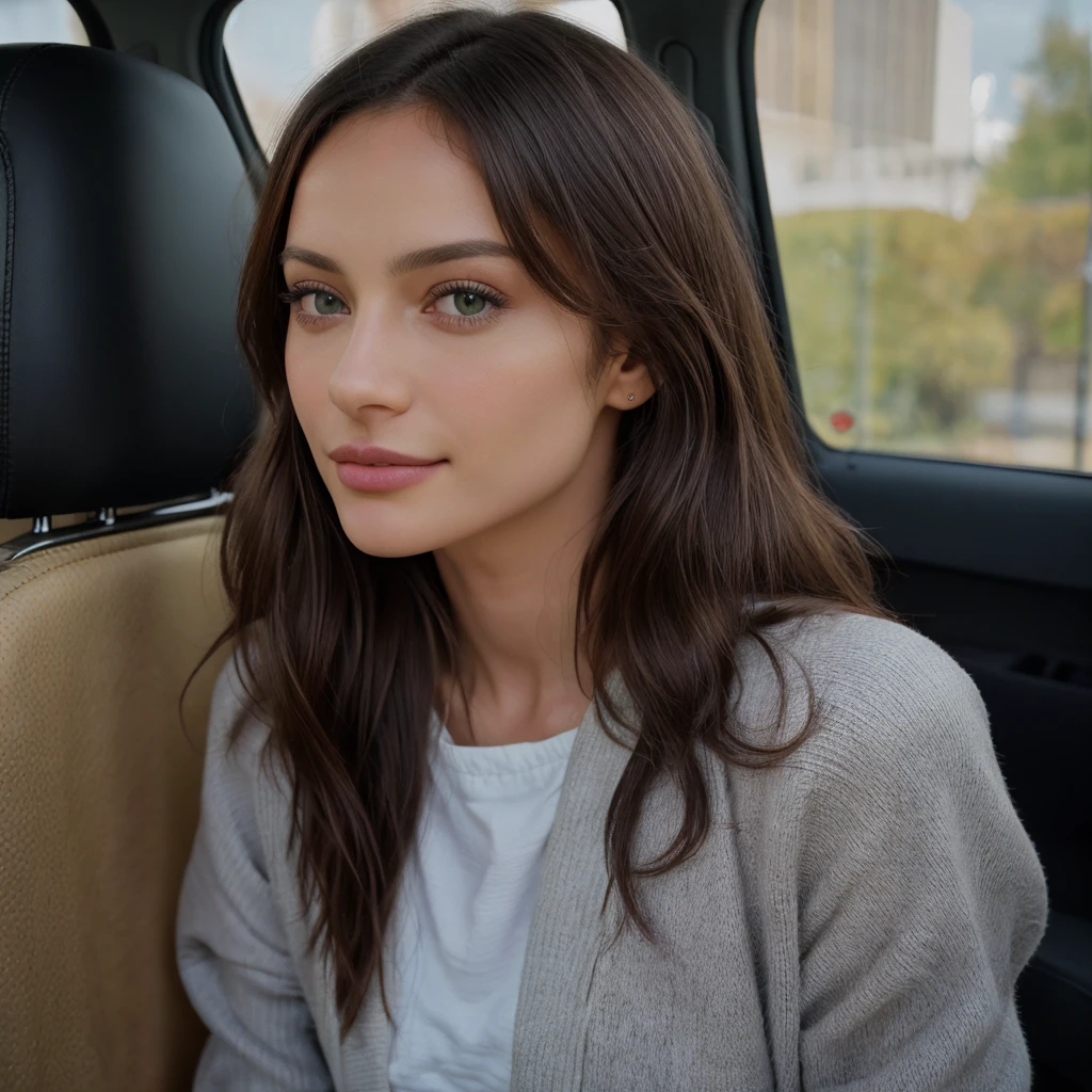 Bel apiculteur maya en tenue d'hiver, prend un selfie, dans une voiture, complex and detailed, 23 ans, expression innocente, Long wavy hair, yeux vert, high resolution, chef-d'artwork, best quality, Very detailed, sharpness, textured skin, Realistic skin texture, detailed eyes, professionnel, 4k, sourire charmant, captured on Canon, 50 millimeters, faible profondeur de champ, couleur de vision kodak, tenue d'hiver superbement ajustée, extremely detailed, photoRealistic, Realistic, Post-traitement, Maximum details, roughness, la vraie vie, ultra-Realistic, photorealism, La photographie, 8k euh